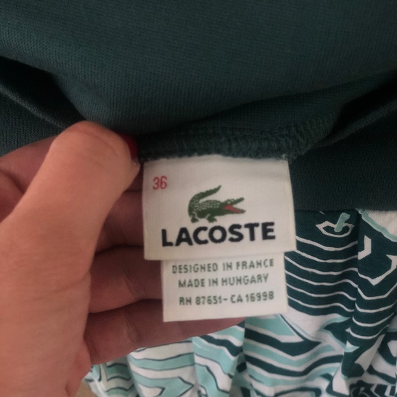 Lacoste beach umbrella pleated skirt - Picture 2 of 3